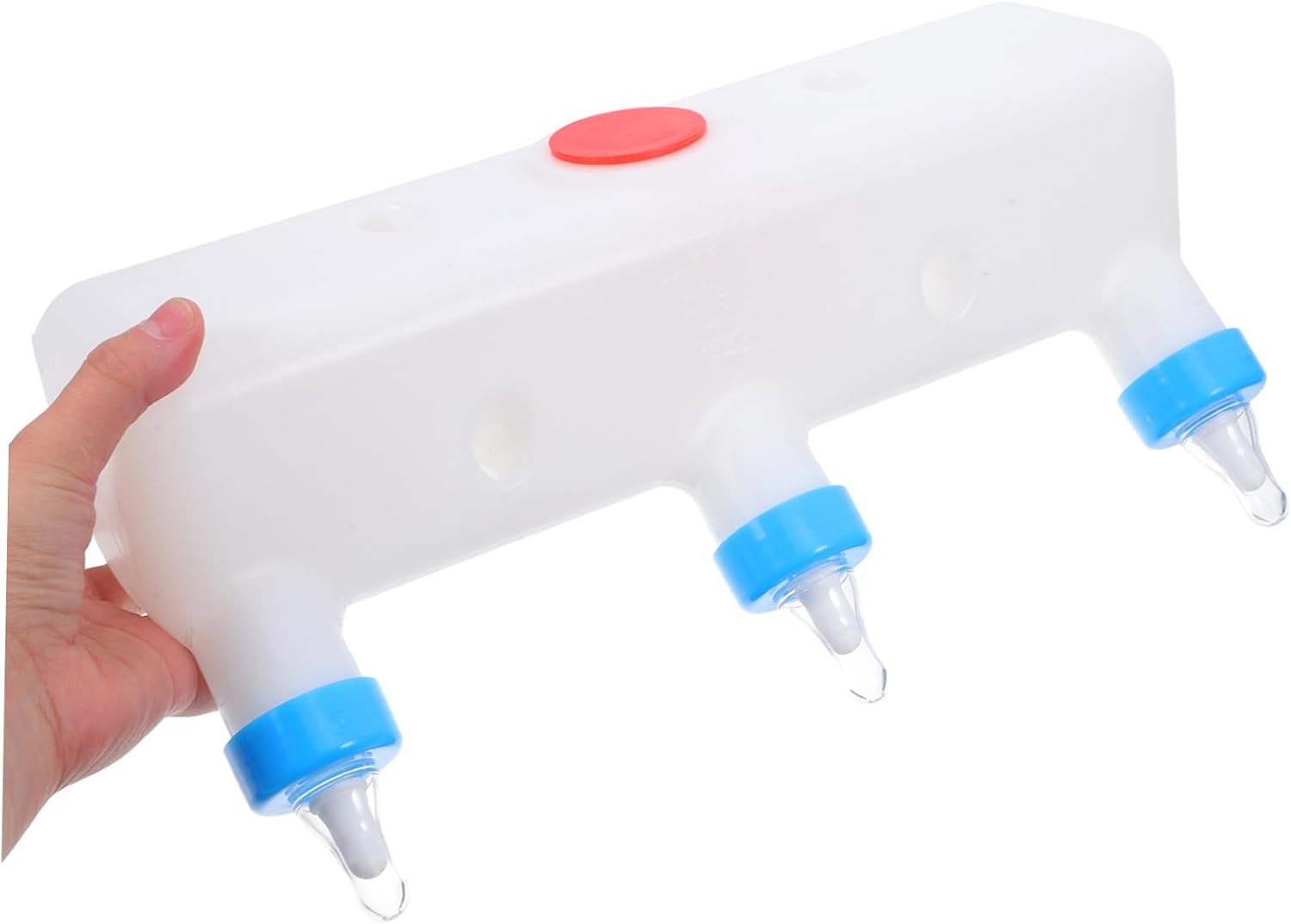 2pcs Multiple Pacifiers Feeding Device Efficient Lamb Nursing Tool for Farms Easy Refill Saves Labor Practical Animal Feeding