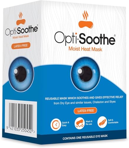 Opti-Soothe Moist Heat Mask - Re-usable Eye Mask For Soothing Dry Eye And Restoring Moisture to Eyes