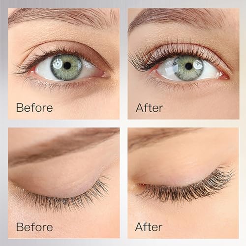 4D Silk Fiber Lash Mascara, Natural Smudge-proof & Waterproof Mascara, Black Thickening Lengthening Mascara Volume and No Clumping, Lasting All Day(Black,8g) - Image 7