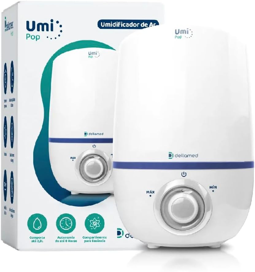 Umidificador de Ar Ultrassônico 2,3 Litros Umi Pop Dellamed 2 51cg8sh0d6L. AC SL1200 Umidificador de Ar Ultrassônico 2,3 Litros Umi Pop Dellamed