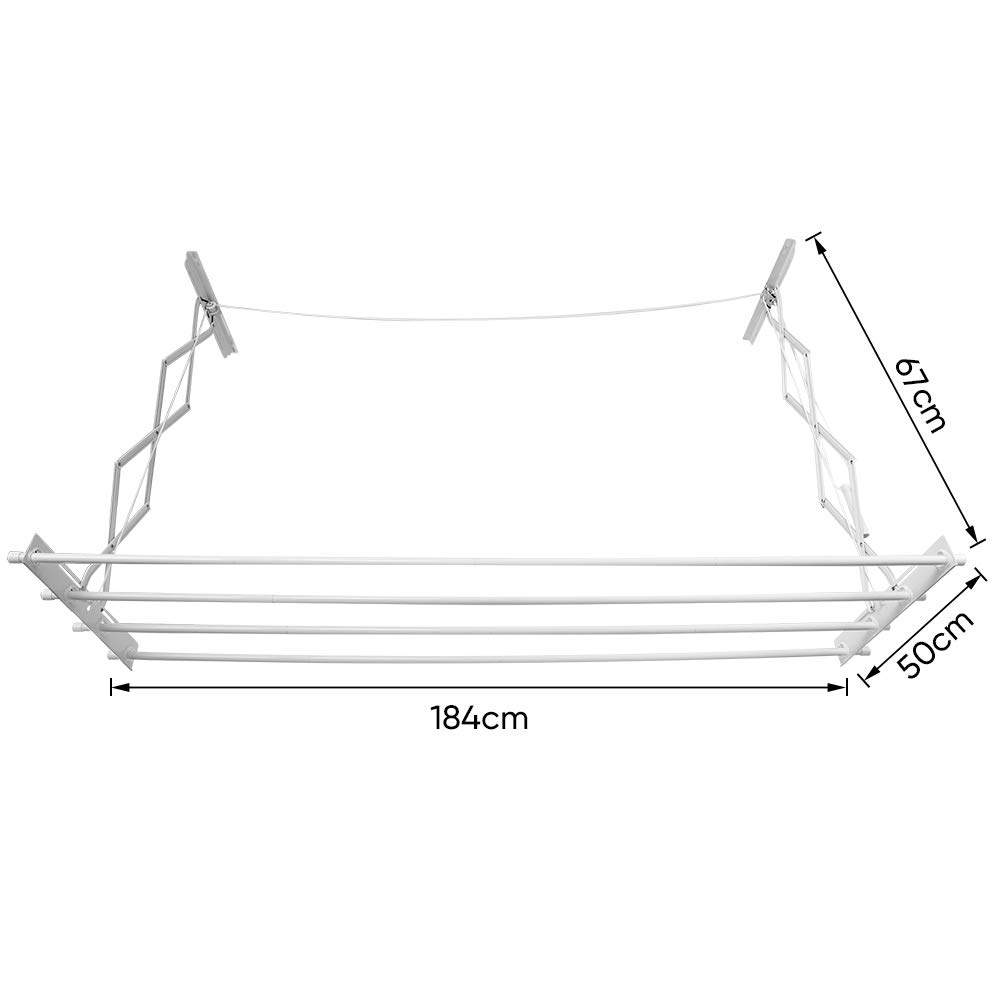 Clothes Drying Rack Modern Extendable Ceiling Airer, Ceiling Wall