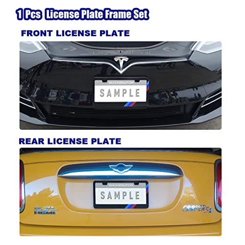 Gzsh GZSH-81 Matte License Plate Frames For Bmw Aluminum Alloy 3 Color License Plate Cover Holder Fits thumb #3