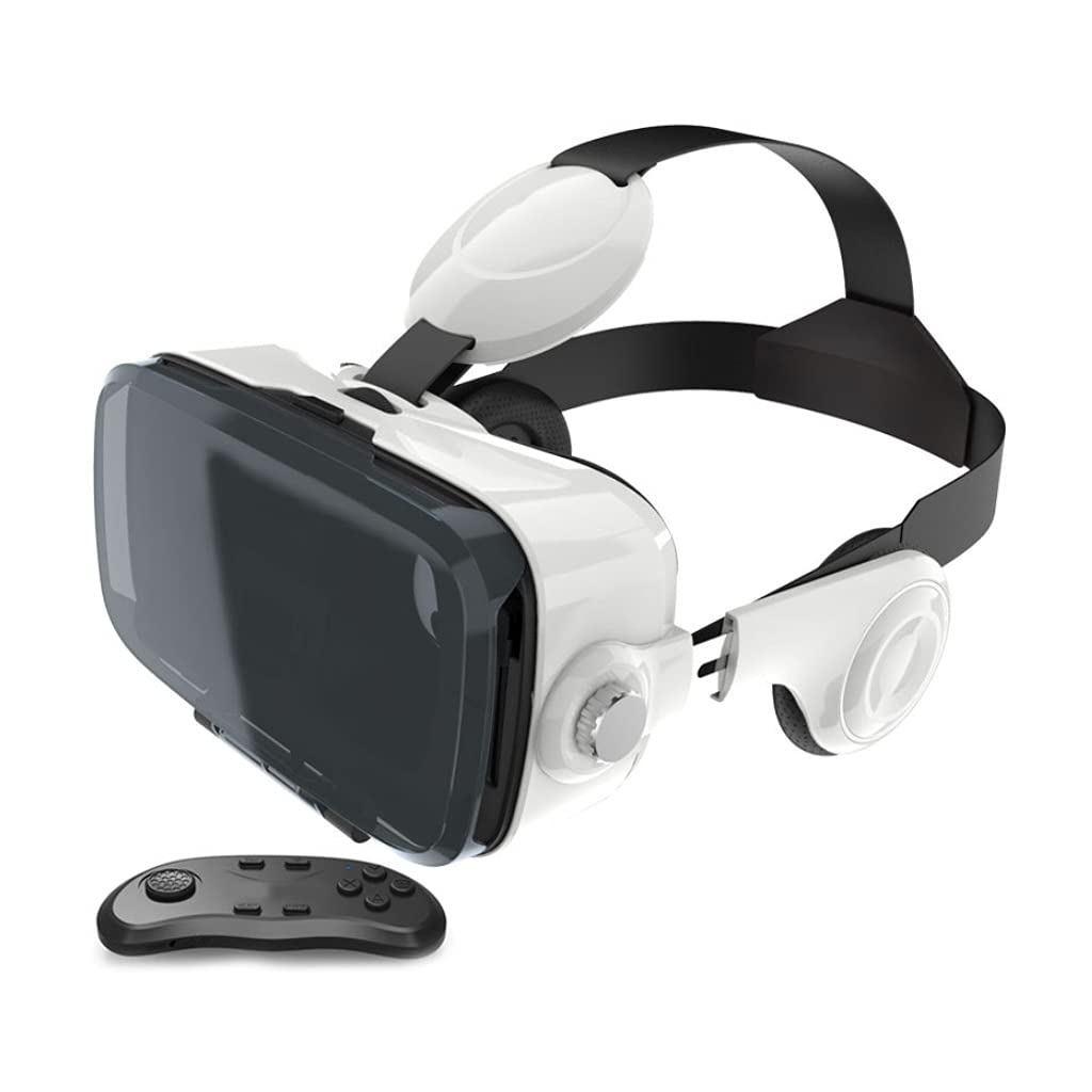 RSGK Auriculares de Realidad Virtual de Auriculares VR, Gafas de Realidad Virtual adecuadas para teléfonos móviles de 4.7 "-6.2", Juegos de 3D y Regalos de Video VR para niños y Adultos
