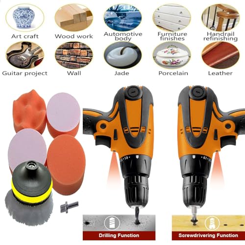 Image of MLD Electric Screwdriver Drill Machine | Left /Right rotation | Mini Polisher Machine 350W, Copper Armature, Chuck 10mm, 750RPM (Electric screwdriver Polisher 3 inch)