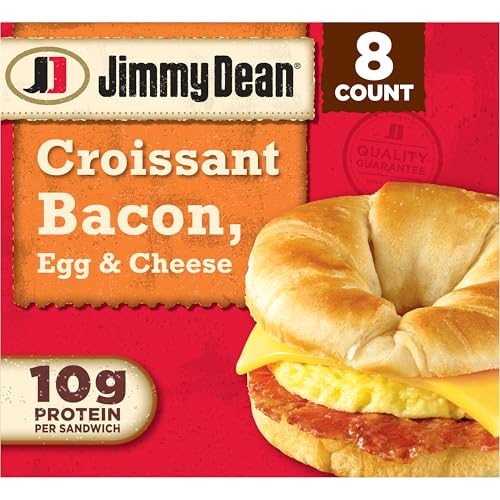 JIMMY DEAN FROZEN BACON EGG CHEESE CROISSANT 28.8 OZ - 0077900501861