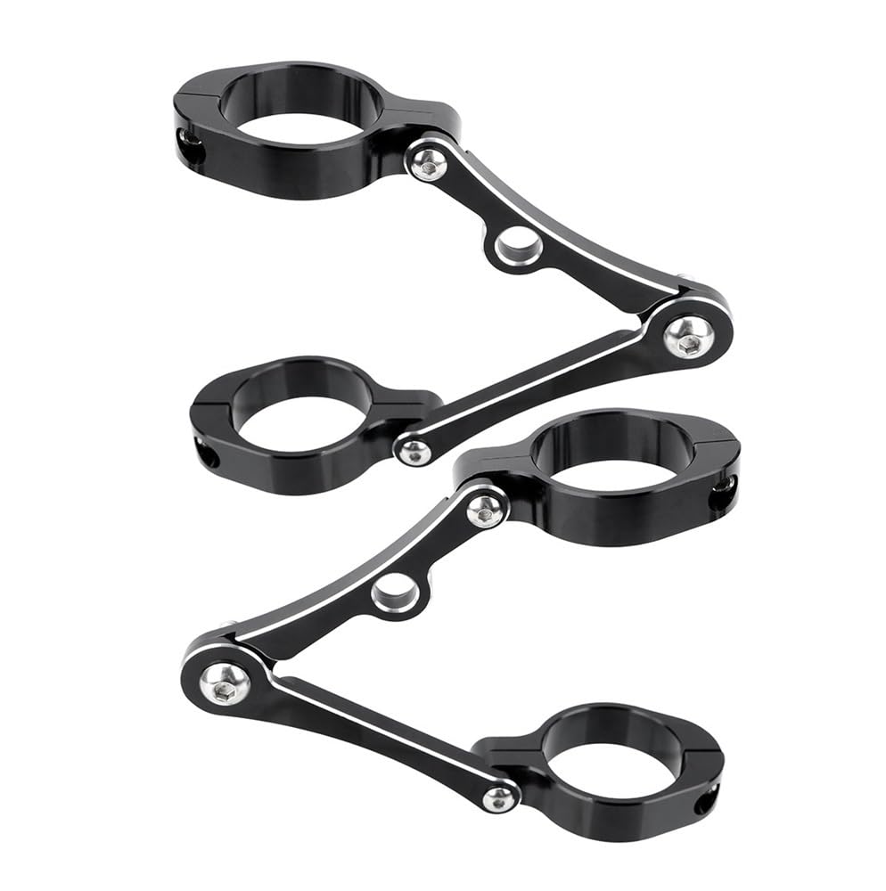 Abrazadera montaje tubo horquilla moto con fijación antivibración para soporte foco universal 8