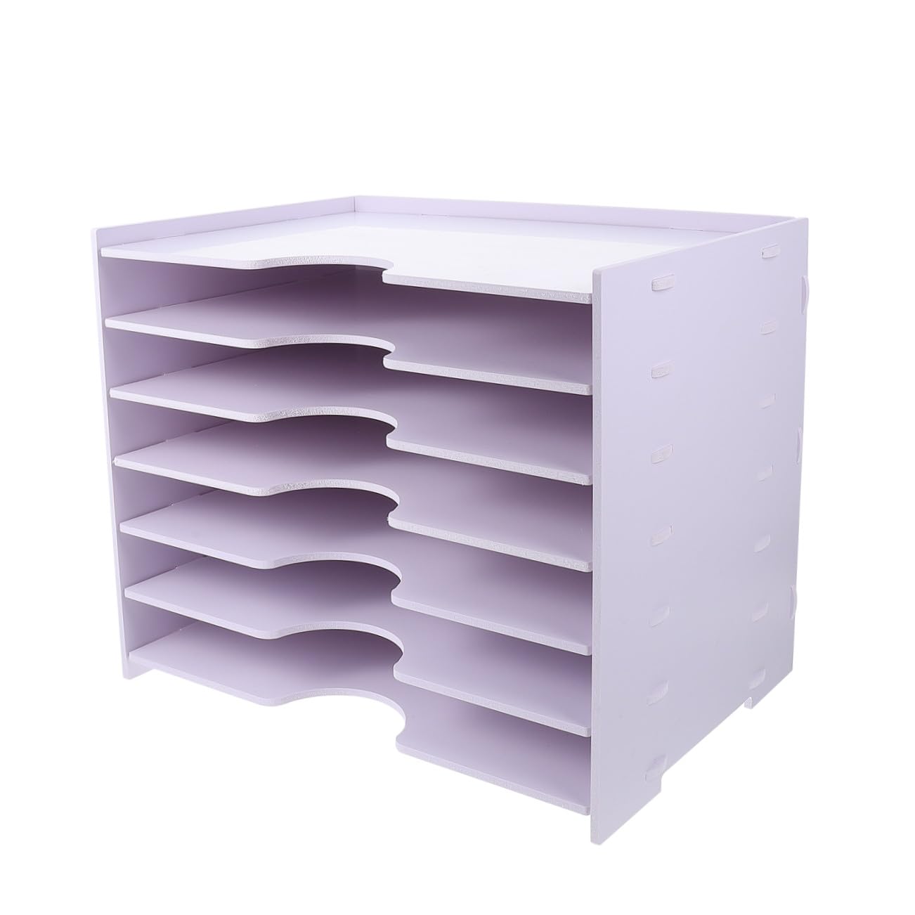 NUOBESTY Mehrlagige Dokumentenbox Weiß Aktenablage Aufbewahrungsbox für Büro und Studium Leichter Büro Organizer mit Großer Kapazität für Schreibtisch und Schüler