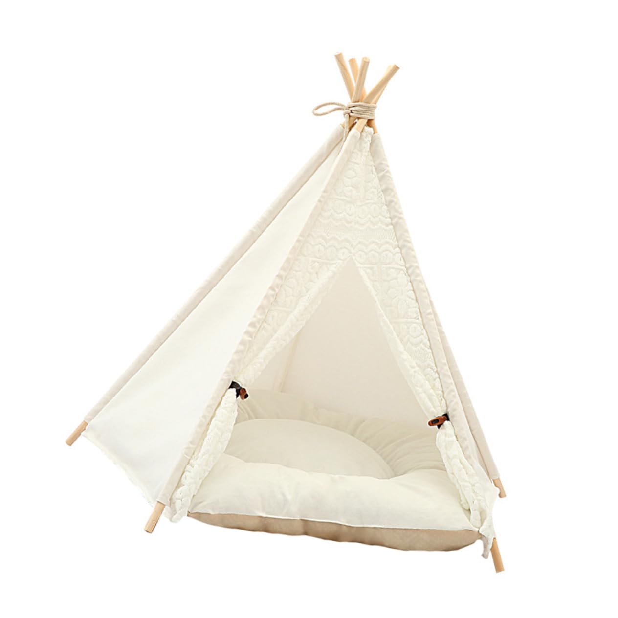 POPETPOP Tente tipi pour chien ou chat portable d'intérieur ou d'extérieur pour animal de compagnie de petite et moyenne taille