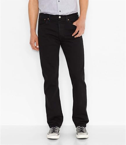 Levi's Men's 501 Original Fit Jeans, Stonewashed Black, 30W / 34L - 3