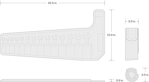 Vista 37 de TEKTON Juego de llaves combinadas rechonchas, 11 piezas (1/4-3/4 pulgadas) WCB90401