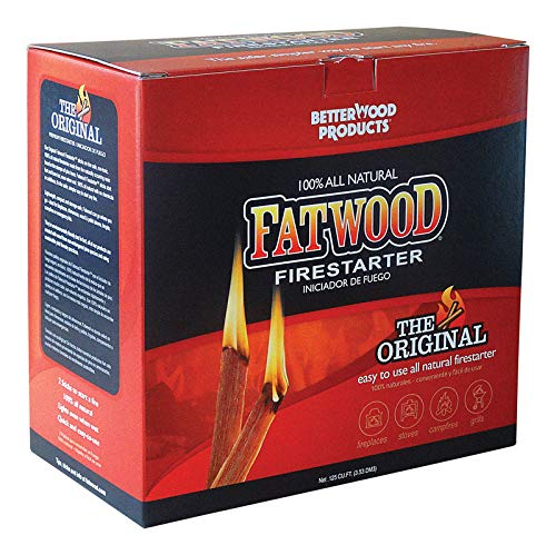 FATWOOD Wood Products Int'l 9987 Firestarter.125 Cu. Ft, 5-Lbs. - Quantity 44