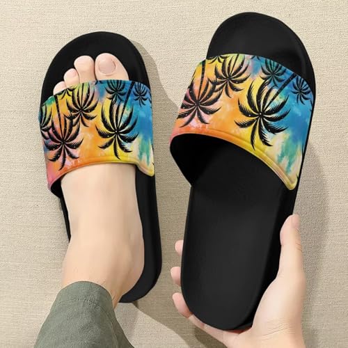 Image of Open Toe Slippers for Women Rubber Slides Womens Sandal Slippers