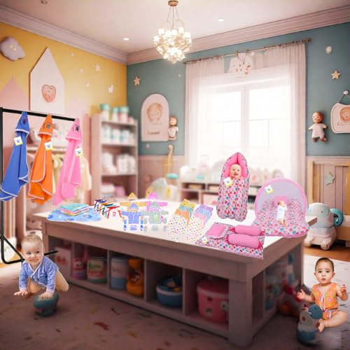 Image of Toddylon 56 in 1 New Born Baby Products All | Gift Packs | Maternity Kit | Baby Clothes | Baby Bedding | Essentials Items | Baby Shower | Infants Combo (Multicolor, 0-6 Months)