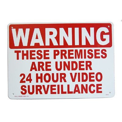 アメリカ看板　５ Amazon.co.jp: サインプレート CA-5 警察は呼びません WARNING