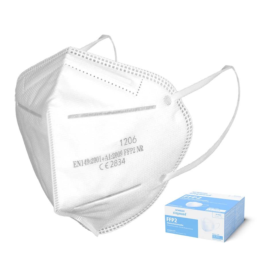 Siegmund NewLison FFP2 Atemschutzmaske, 20 Stück...