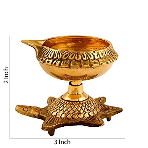 Buy Aarna Craft Handmade Indian Puja Brass Oil Lamp Diya Lamp