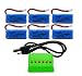 BTG 500mAh 3.7V Upgrade Battery & X6 Charger for F180C JJRC H37 H6D H6C H31 Hubsan X4 H107C H107D H107L H107P H108 JXD392 388 Wltoys V939 V252 UDI U816A Walkera Super Mini Genius CP