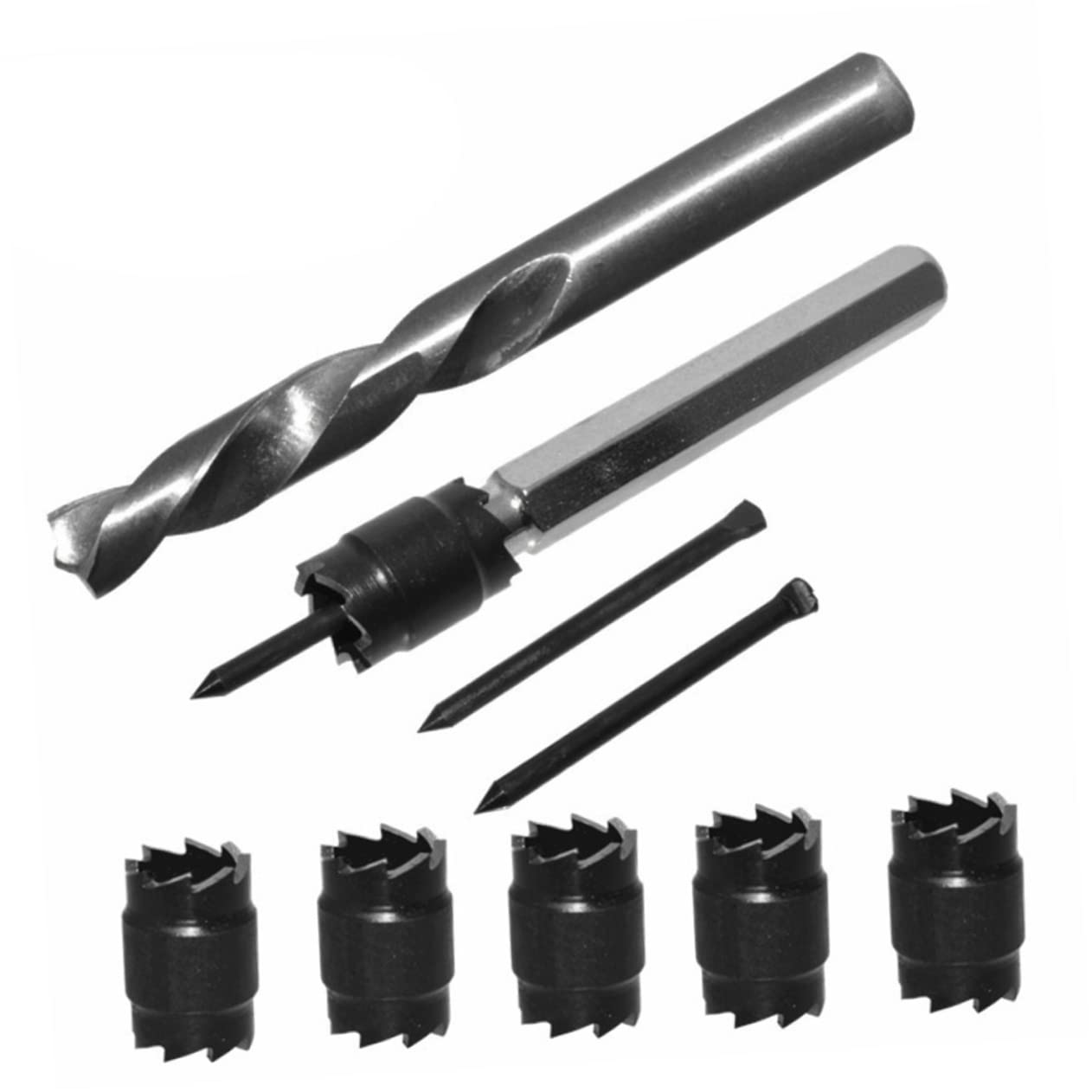 Holibanna High-speed Spot Weld Drills 9pcs Tungsten Steel Drill Bit Set Spot Welding Tool