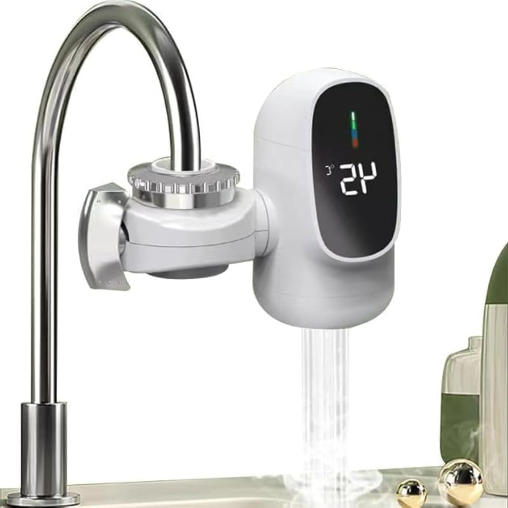 Drumstone 𝐄𝐯𝐞𝐫𝐲𝐝𝐚𝐲 𝐄𝐬𝐬𝐞𝐧𝐭𝐢𝐚𝐥𝐬, 𝟏𝟓 𝐘𝐞𝐚𝐫 𝐖𝐚𝐫𝐫𝐚𝐧𝐭𝐲, Tankless Electric Water Heater Tap, LED Digital Temperature Display, Instant Kitchen Water Heating Tap-picture-13