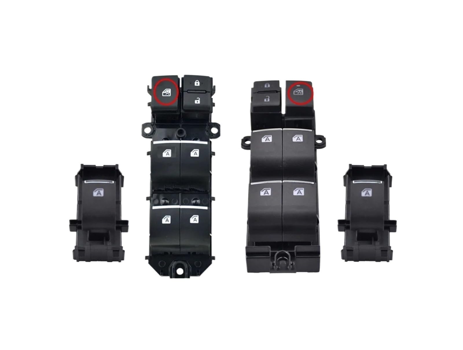 Commande De Vitre Électrique pour pour RAV4 pour RAV 4 XA50 2019–2021 pour Yaris pour Cross 2022 Éclairé LHD RHD Interrupteur De Fenêtre Électrique Rétro-éclairé(Master Switch RHD)