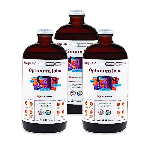 Liquidhealth Optimum Joint Support Supplement With Glucosamine Chondroitin Msm Hyaluronic Acid - Triple Strength Liquid Vitamins, Gluten-Free, Sugar-Free, Dairy-Free, Soy-Free Joint Juice (3Pack) #TOP13