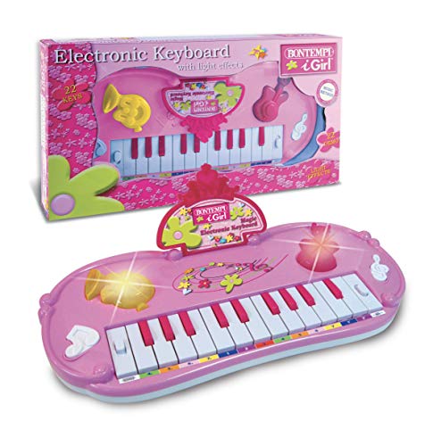 Bontempi Toy Electronic Keyboards (Magic Light Keyboard- Pink)