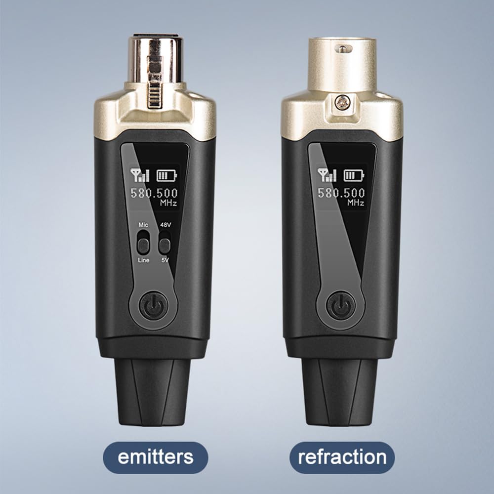 Microfonico Wireless di Alta qualità Modalità Regolabili Batteria a Lunga Durata per Cantanti e Presentatori