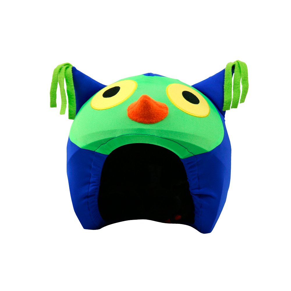 COOLCASC Owl - Universal Fit Ski Helmet Cover - Customise your kids ski helmet with a fun and cute protective cover - snowboarding & skiing accessories - One size fits all