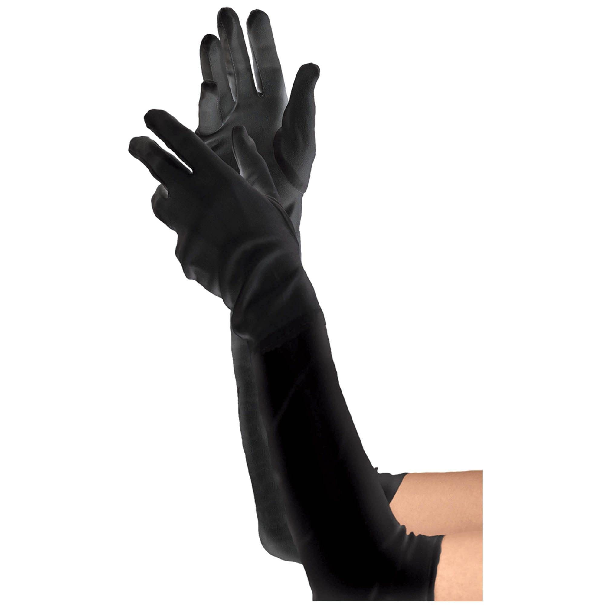 black dress gloves long Polyester Soft (Adult Size) 1 Count Andrijana Expertly crafted from a Size:6 - 8 yrs Dress for Success Houston
