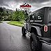 XPLORE OFFROAD - Wrangler | Precut American Flag Window Decals | Matte Black USA Vinyl for Rear Side Window JKU 2007-2017 (4 Door)