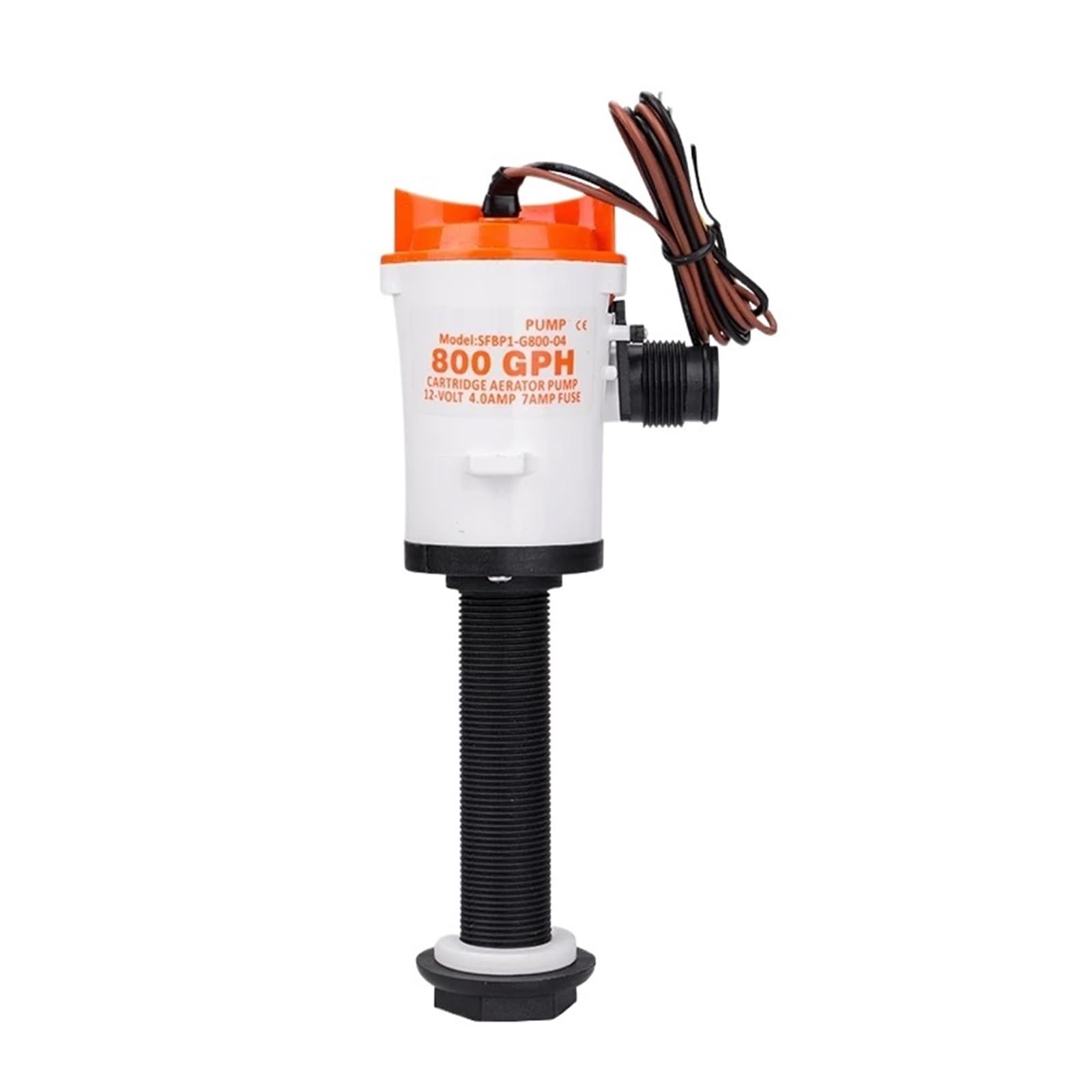 Reservoir d'appat vivant toujours frais grace a la pompe marine 12V