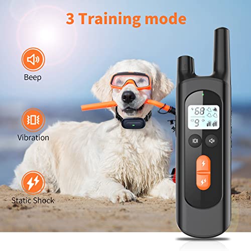 Dog Training Collar, Dog Shock Collar for Large Medium Small Dogs with Remote Range 2600Ft , Waterproof Rechargeable… - Image 2