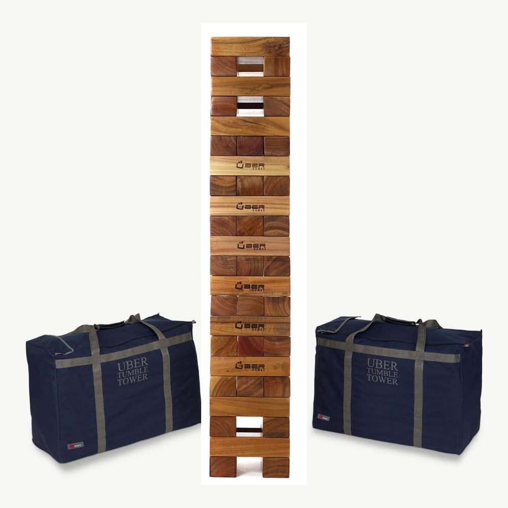 Uber Games 60 kg. Tour vacillante géante XXXL - En bois dur - Qualité supérieure