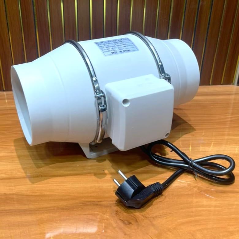 ANM SALES HF-125 5'' Inline Duct Fan Vent Booster, HVAC Exhaust Intake Fan, Ventilation Blower for Grow Tent Attic Kitchen Basement. Exhaust Fan Ventilation System for Heating Cooling. (40Watt)-picture-18
