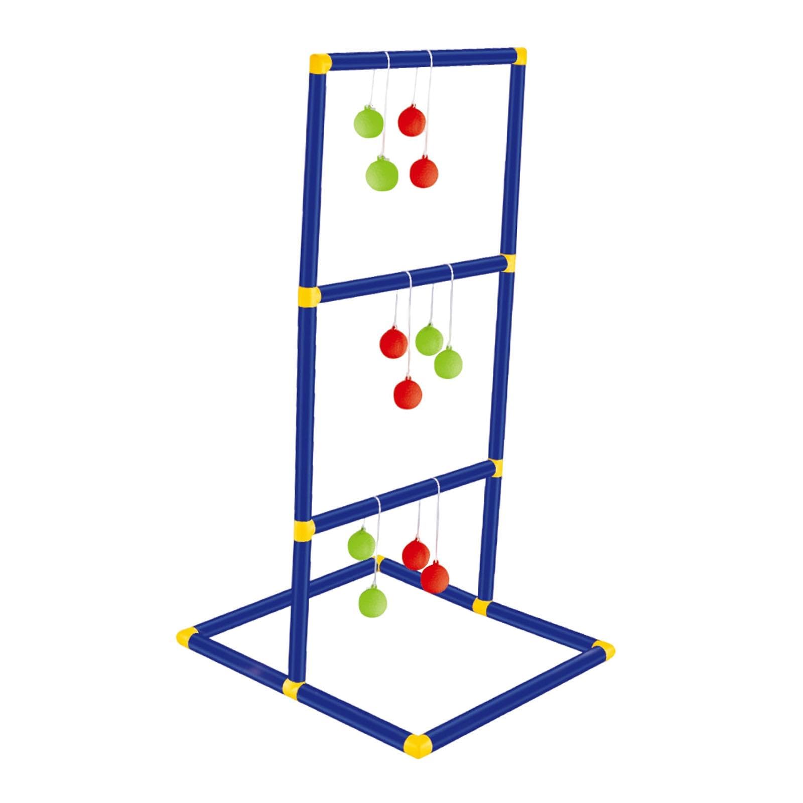 F Fityle Ladder Ball Toss Game Set with Ball Bolas Ladder Toss Outdoor Game Set Golf Tossing Set Swing Ball Game Gifts for Adults Kids Party Activities Golf Game