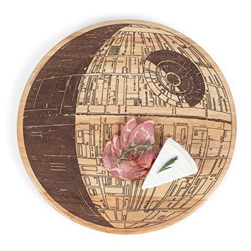 Tabla de cortar redonda de madera Star Wars Death Star 16” miniatura 5