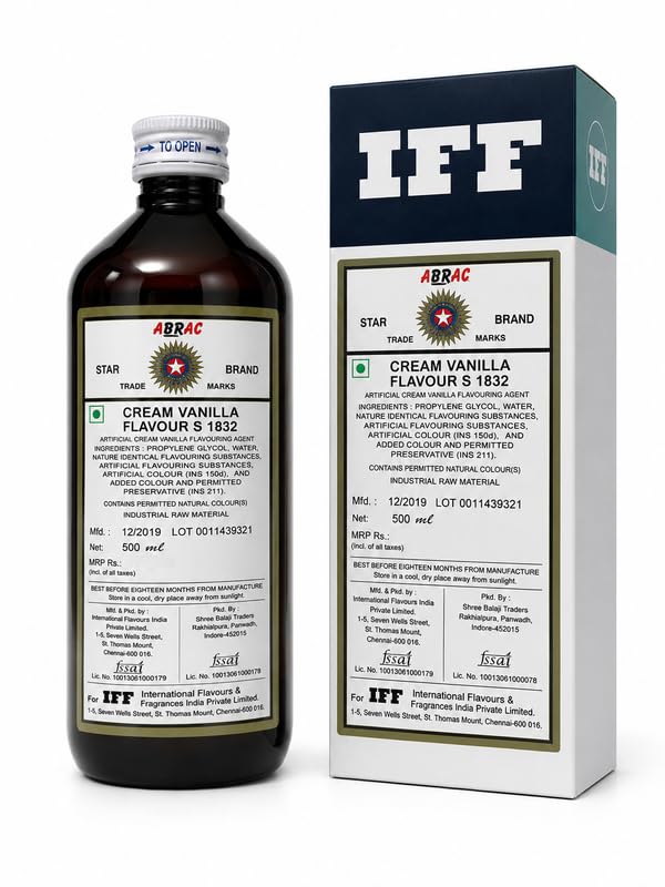 Image of IFF, Creamy Vanilla Flavour S2266, An Artificial Flavouring Agent -500 ML