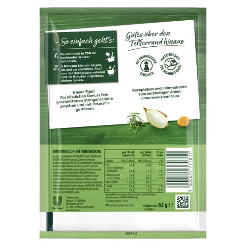 Knorr Kaiserteller Griessnockerlsuppe, 14x62g