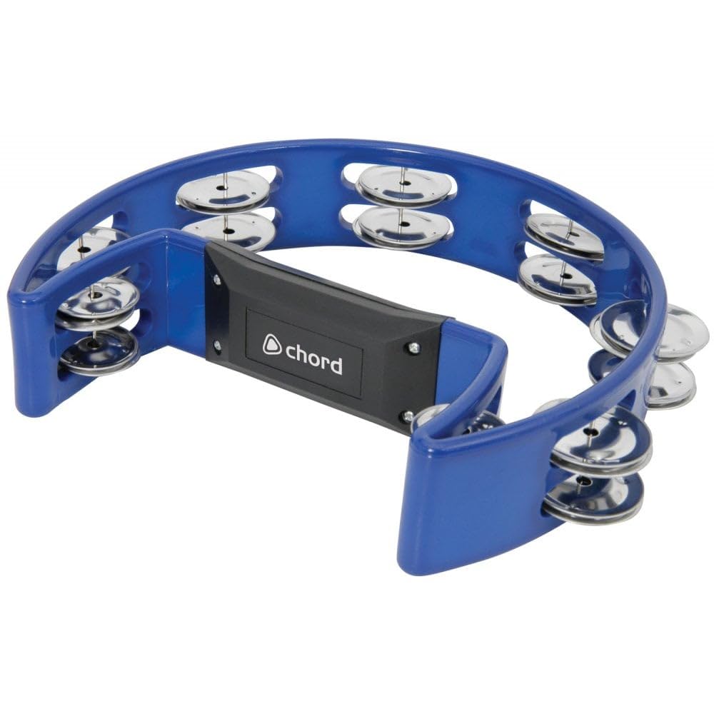 chord TAMB-SD-BL Tambourine - Blue, Full Size