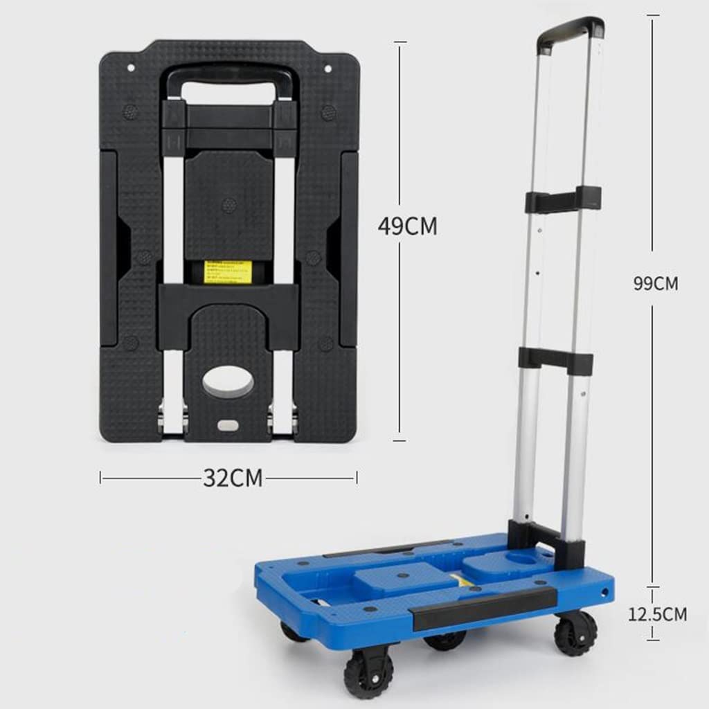 Carriole Carrello Pieghevole per Uso Domestico Carrello per la Spesa Carrello per la Spesa Rimorchio a Mano Carrello Portatile per Bagagli Carrello elevatore in Movimento Disponibile