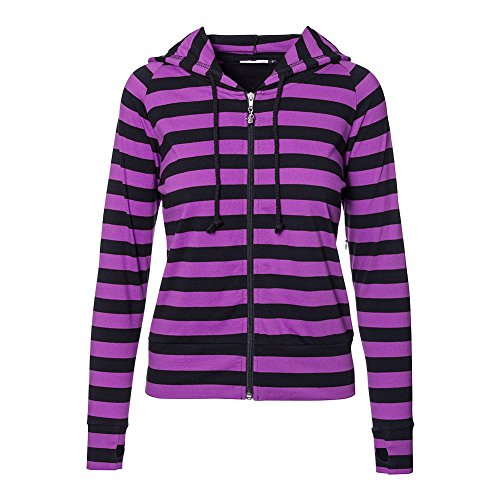 Banned Apparel - Cat Ears Striped Hoodie M