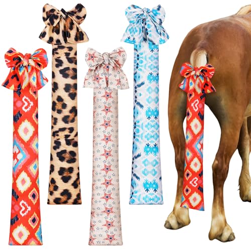 Bulyoou 4 Pcs Horse Tail Bag Stretchy 22" Breathable with