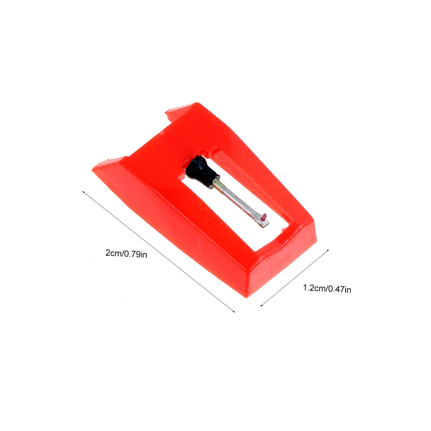 HEMOTON Turntable Needle for 3pcs Red Stylus Needle Conical Tip for Excellent Sound Quality