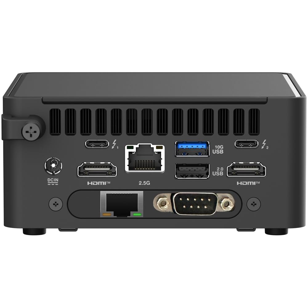 NUC15CRHU5 NUC 15 PRO Complete System with Intel Series 2 Core Ultra 5 225H, 64GB DDR5 RAM, 500GB M.2 NVMe SSD, Dual 2.5G LAN, RS232 COM, W11 Pro, Thunderbolt 4, Wi-Fi 7 & BT 5.4, VESA Mount