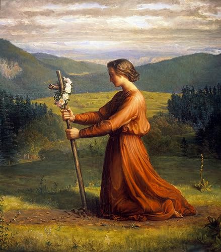 Peinture sur Toile le poème de l'âme Louis Janmot Toile Nordique de Décoration 60x90cm