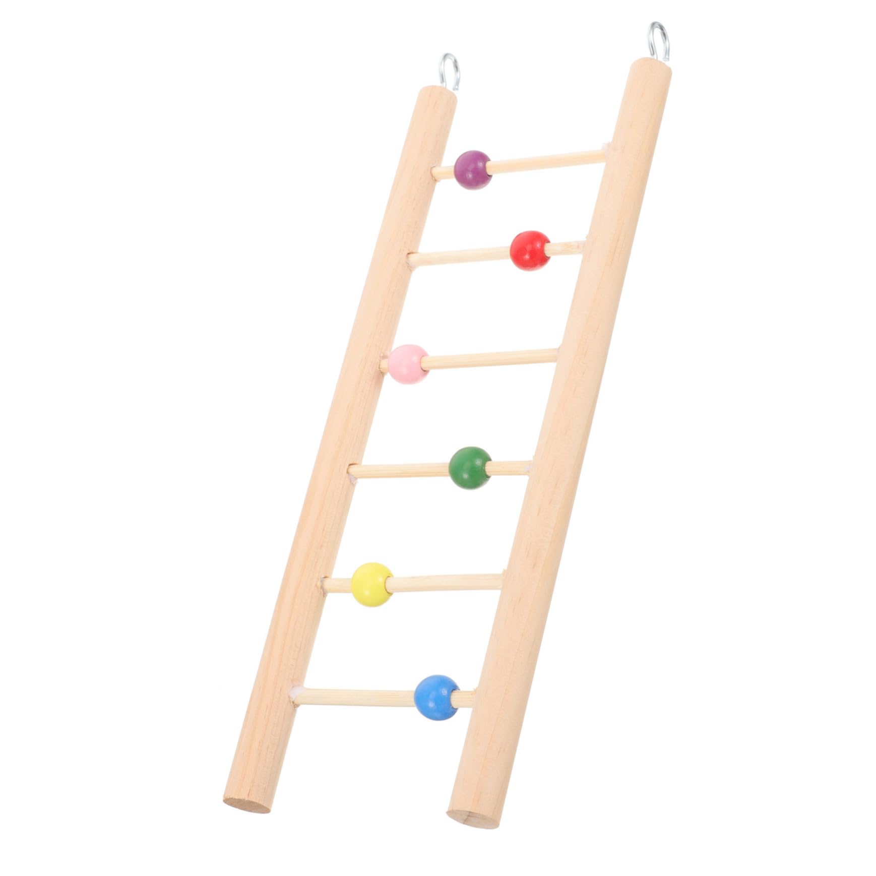 SUPVOX Parakeet Step Ladder Toy Bird Platform for Cage Wooden Bird Climbing Ladder Parrot Toys for Conures