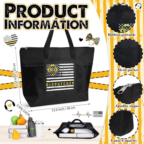 6 Bolsas Tote para Despachador 911 con Bolsillo de Malla miniatura 2