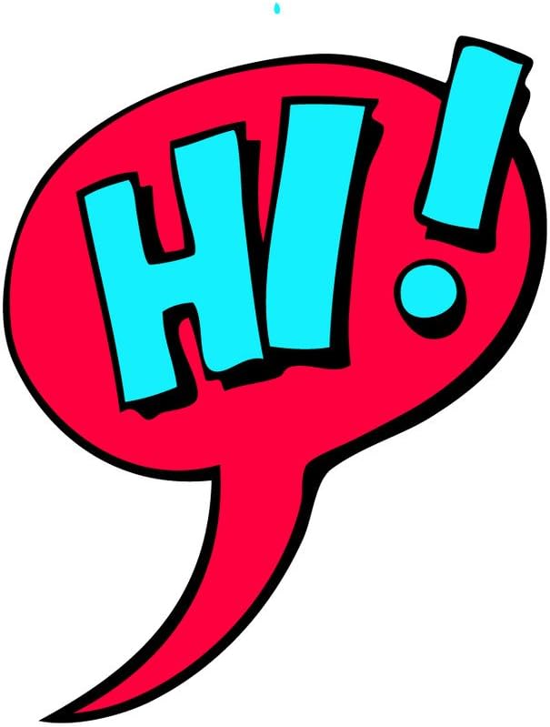 Amazon Com Hi Red Comic Book Style Word Bubble Pop Art Retro Vinyl Decal For Outdoor Use On Cars Atv Boats Windows And More Color 5 Inch Automotive