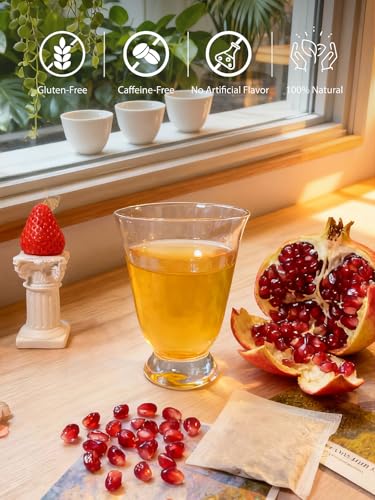 Image of TeeLux Pomegranate Raspberry Strawberry Green Tea Bags, Crisp Taste, 100 ct