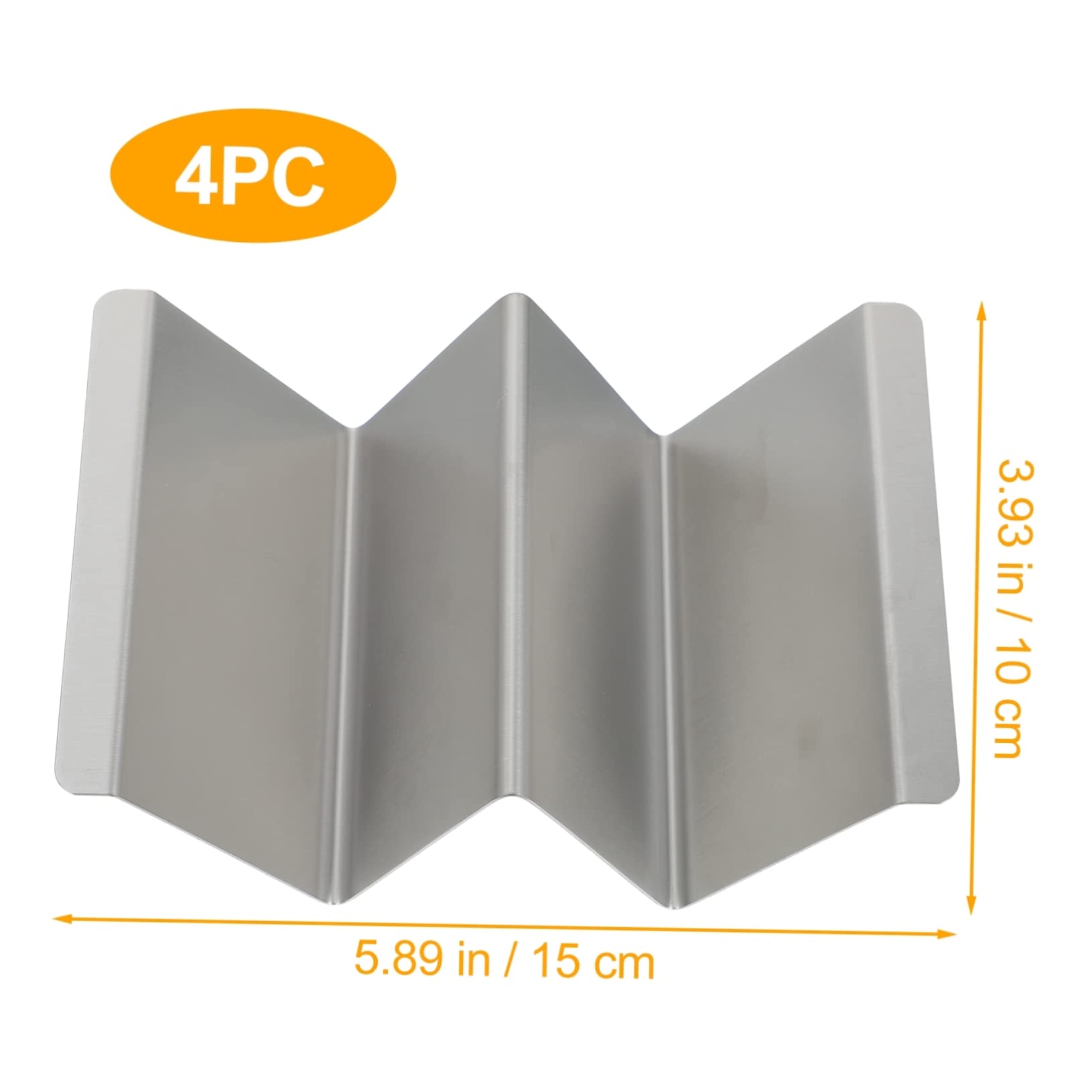 SOLUSTRE 4pcs Crepe Stand Home Taco Holder Kitchen Taco Rack Pancake Stand Home Taco Rack Pancake Rack Stainless Steel